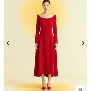 Elegant Red Women's Dress